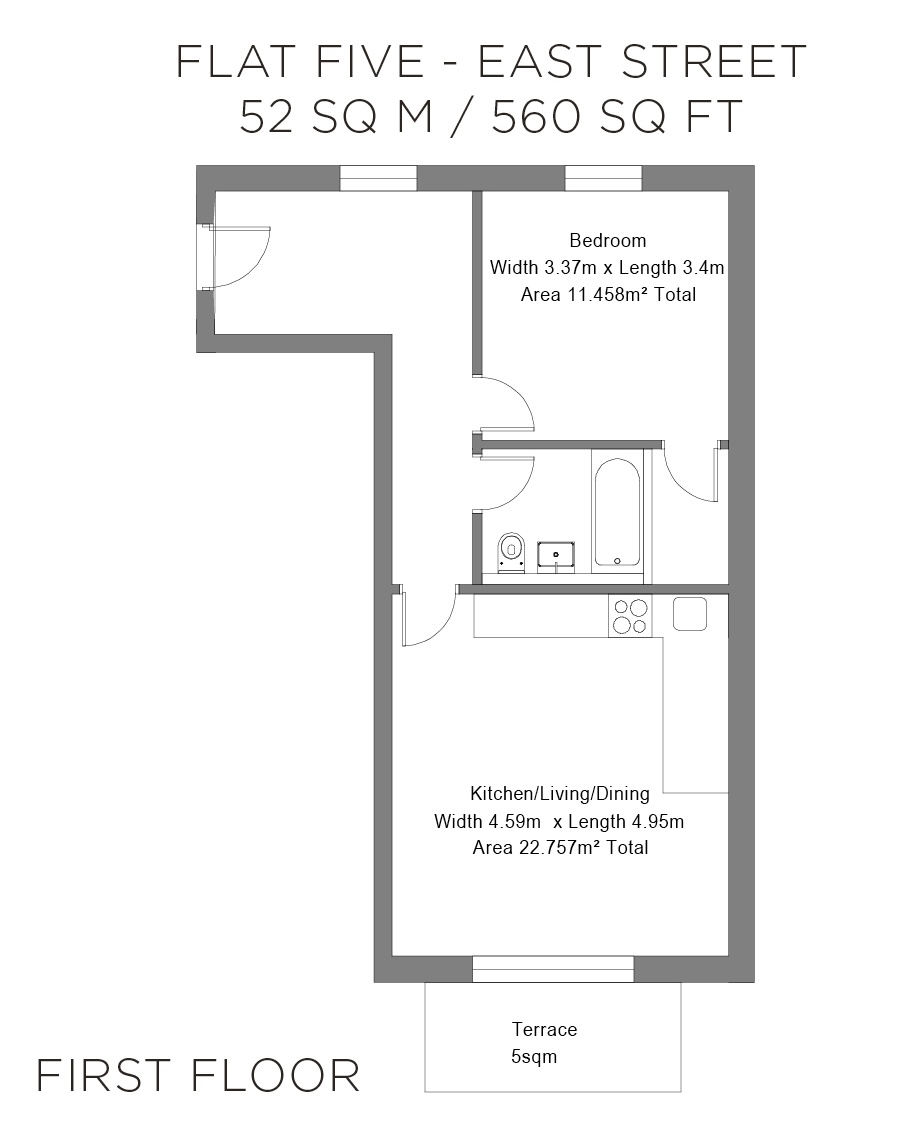 Flat 5 East Street Floor Plan Flat 5 East Street Floor Plan