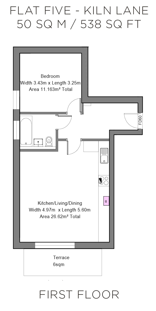 Flat 5 Kiln Lane Floor Plan Flat 5 Kiln Lane Floor Plan